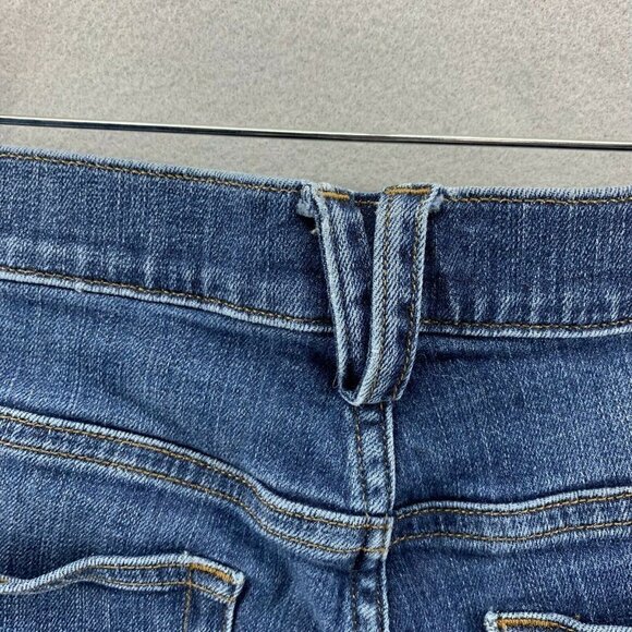 Duluth Trading Co Distressed Straight Leg Jeans Womens Size 8 Blue Denim 8x29 - Picture 6 of 12